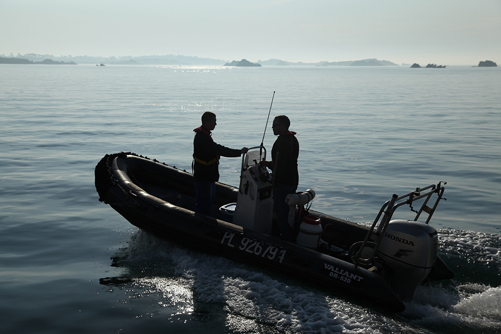 Departure for the execution of works on a lighthouse