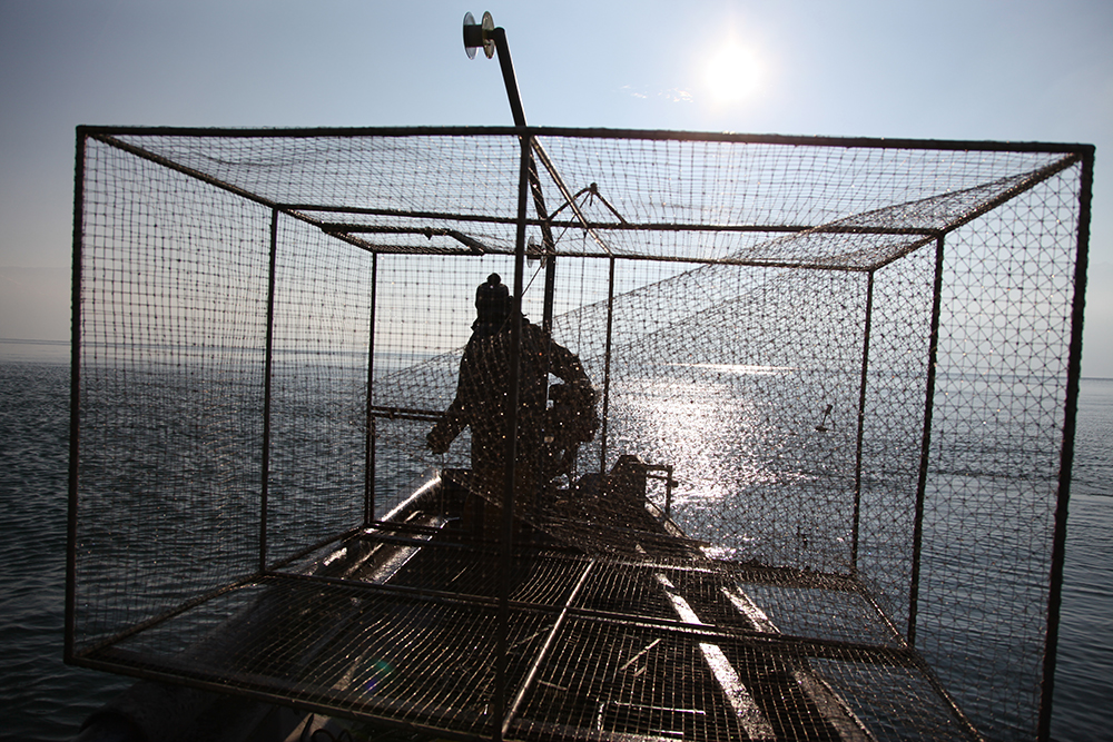 A fisherman who never stops talking about his love for Lake Geneva.