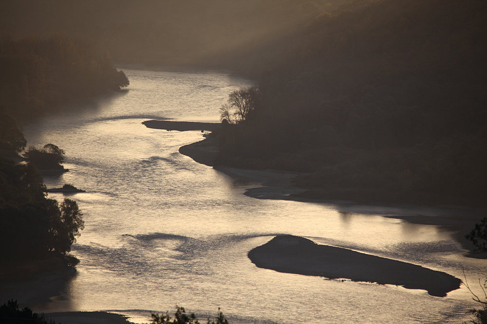 The Rhone, a few kilometres after it runs through Lake Geneva.