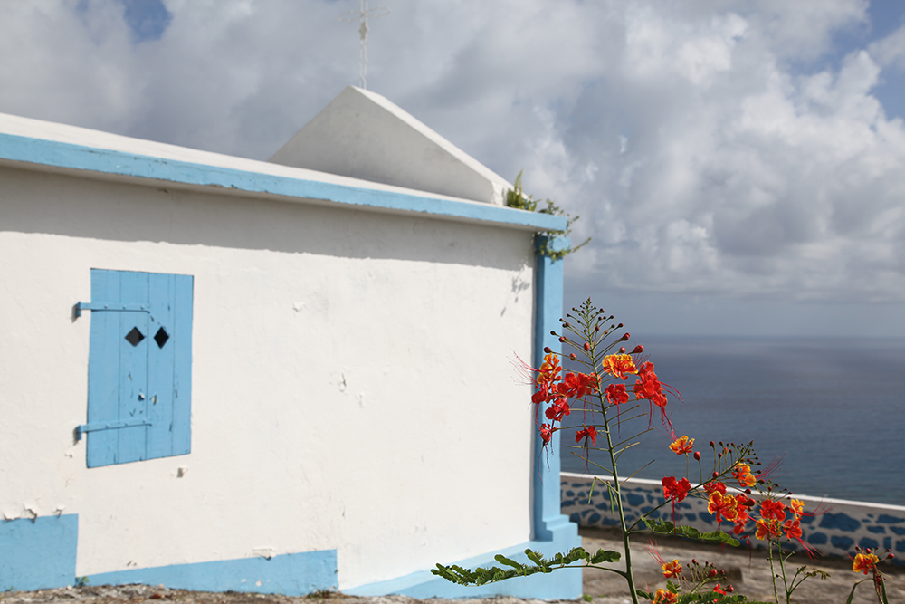 Isolated chapel on La Désirade