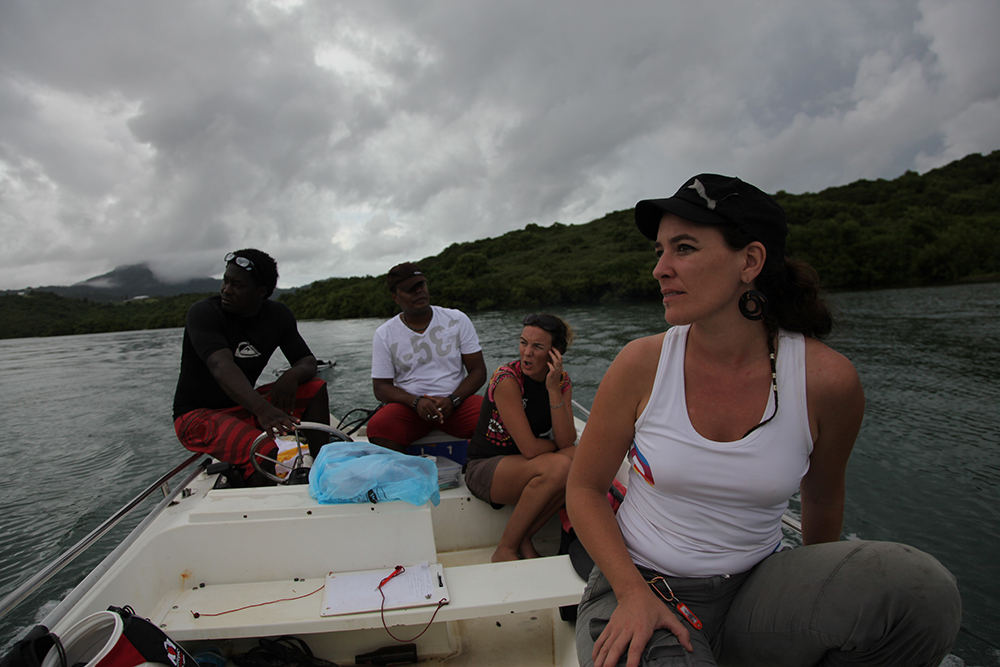 Melanie with the dynamic team specializing in boat trips